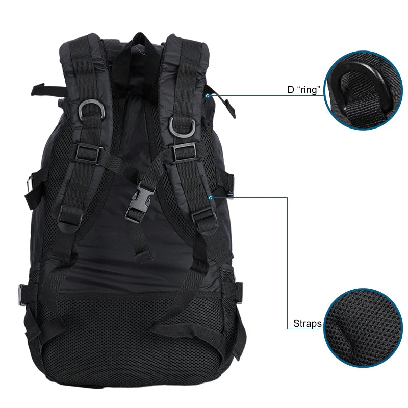 LQARMY Military Tactical Backpack Army Rucksack Camping Hiking Climbing Gear Bushcraft Travel Bags Durable Sports Backpacks