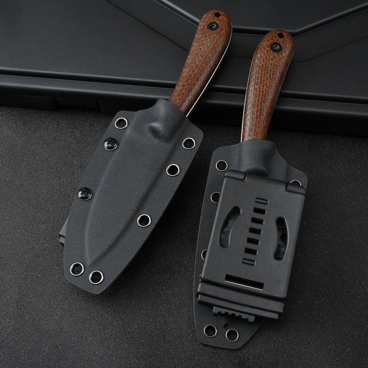 SDOKEDC Knives DC53 Steel EDC Utility Knife Micarta Handle With Kydex Sheath Portable Hand Tool For Men EDC Outdoor Camping