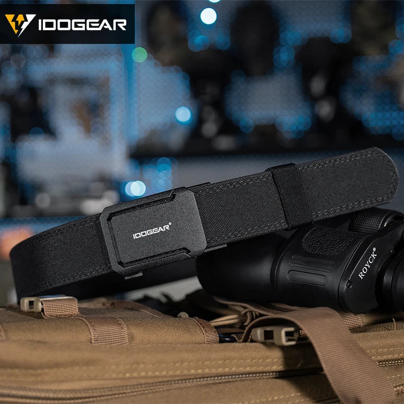 IDOGEAR SPORTS Quick-Adjust Tactical Ratchet Belt | Heavy-Duty 1.75" 1000D Nylon for EDC, CCW & Duty Use 3439