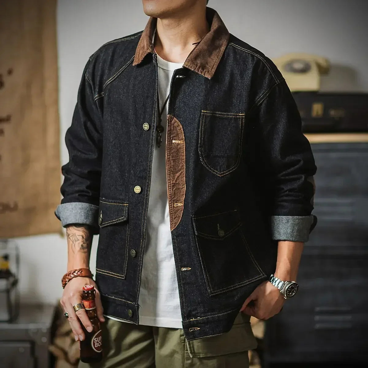 Winter 2025 Loose Cowboy Coat for Men Trendy Washed Low Price Y2k New In Casual Denim Jackets Man Korean Popular Clothes Lxury