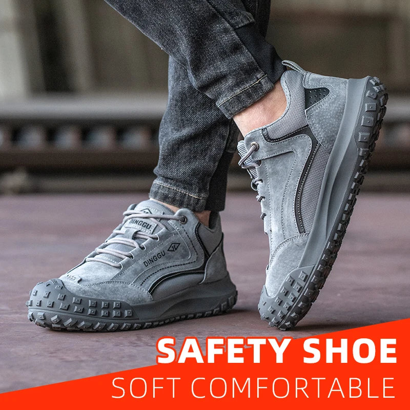 Men's Steel Toe Anti-Puncture Breathable Lightweight Indestructible Industrial And Construction Site protective shoes