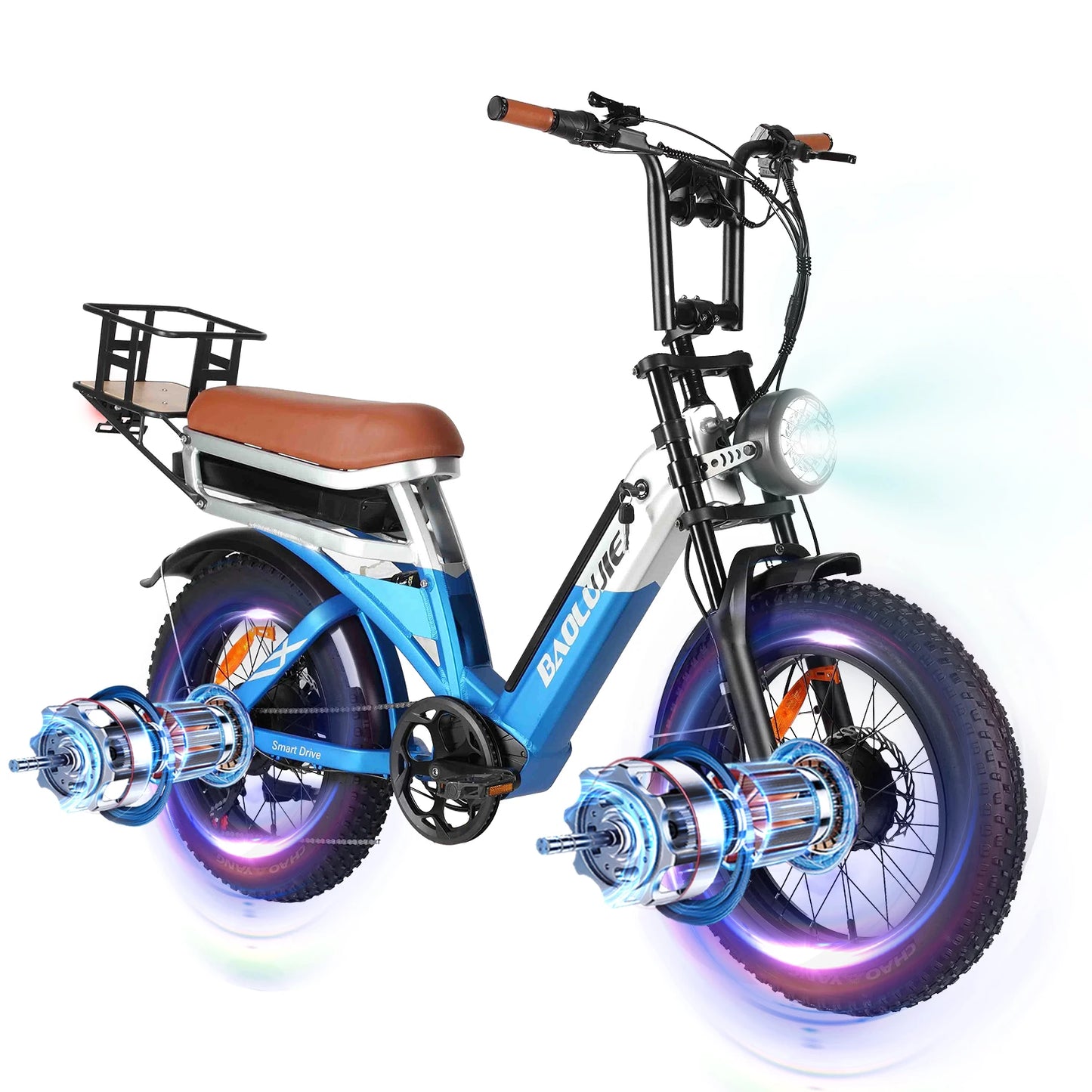 BAOLUJIE DM01 Electric Motorcycle 2000W Moto Electric Bicycle 60V30AH Battery Color Display 42 MPH EBike UL2849【1 Year Warranty】