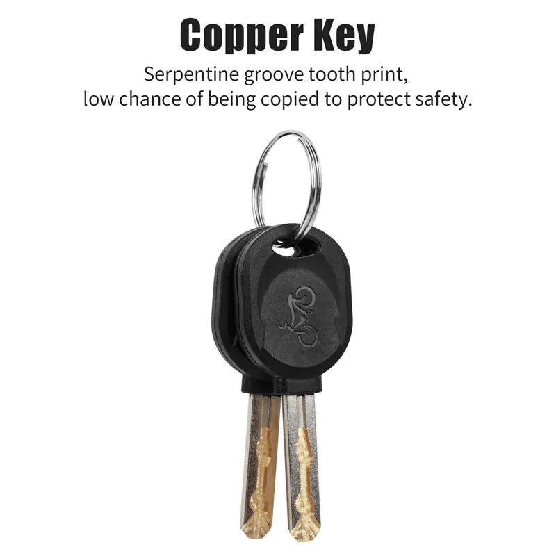 WEST BIKING Bicycle U Lock MTB Road Bike Padlock Portable Anti-theft Safety Motorcycle Scooter Cycling Lock Bicycle Accessories
