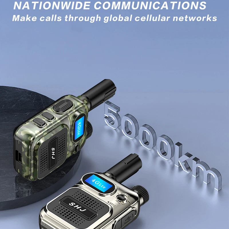 SHJ 4G PoC Radios with 1 Additional Yearly Sim Cards- Ultimate Communication Solution for Businesses and Teams walkie-Talkie Dur