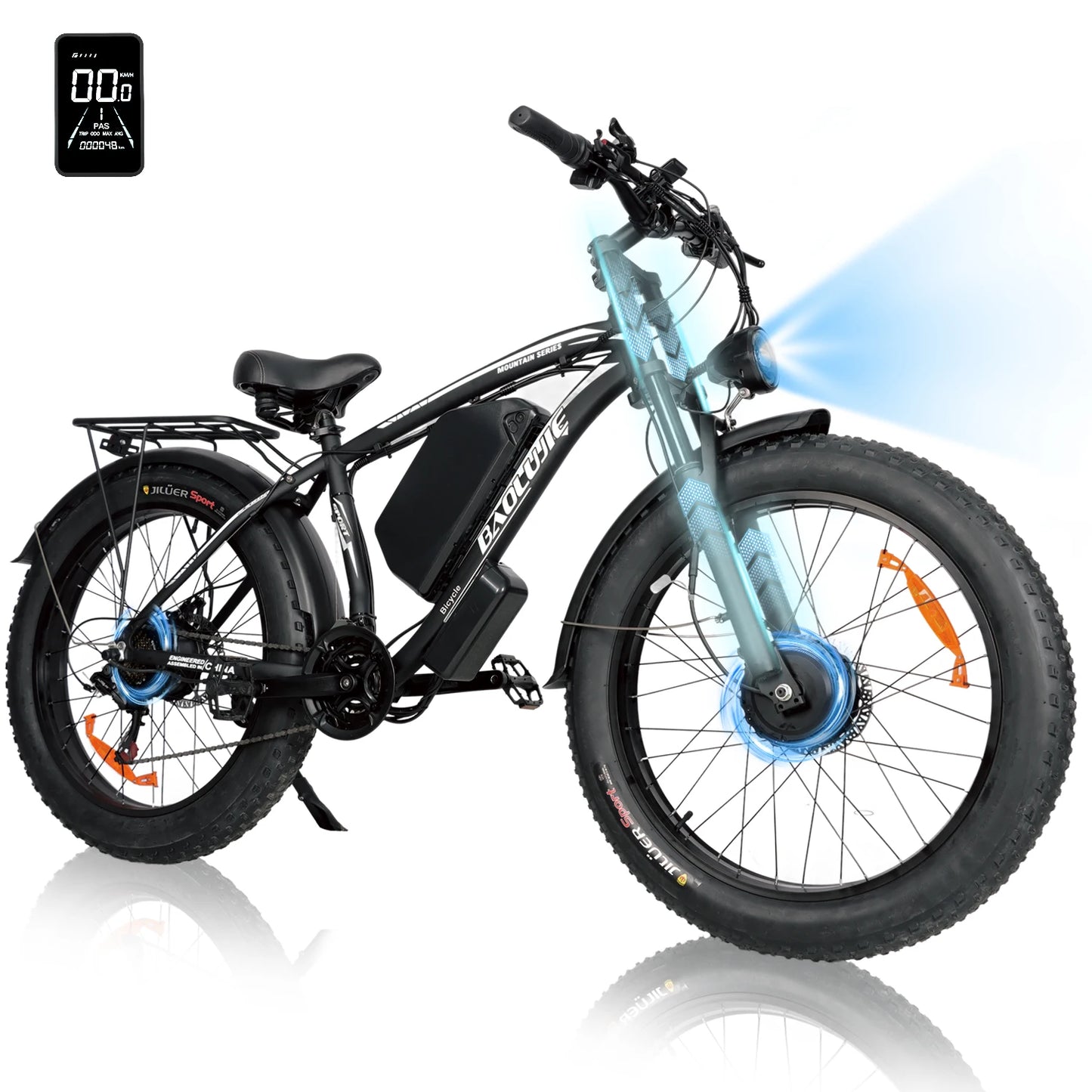 BAOLUJIE DM01 electric bicycle Moto Electric Bike for Adults 2000W Motor Electric Bike 60V30AH Moto 42MPH EBike【1 Year Warranty】