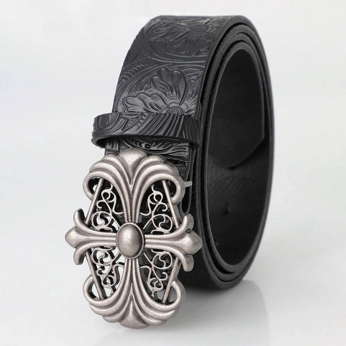 Retro Men's Belt Bohemian Style-Chic Black PU Leather Belt Fashion Vintage 2026 Buckle Belt Punk Rock Y2K Style，For Men Women