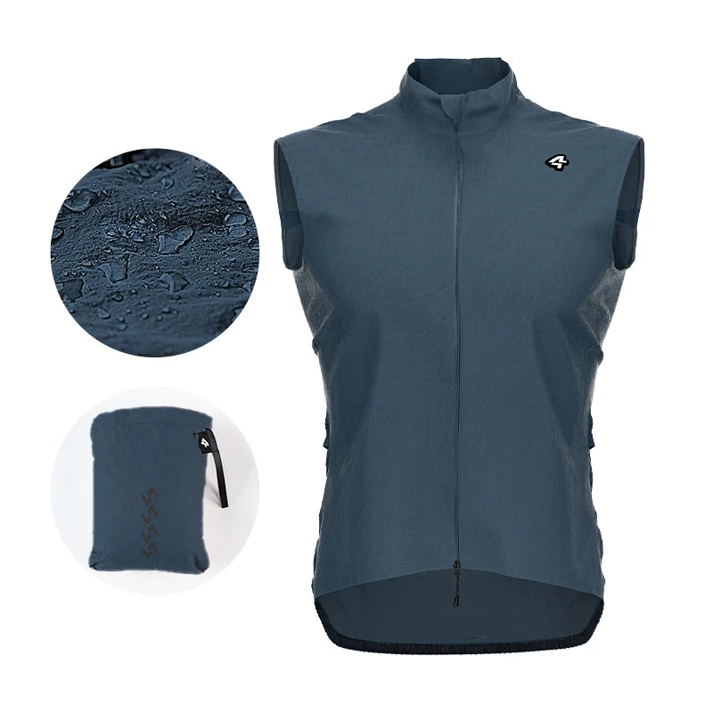 Lameda Cycling Vest For Men Windbreaker With Pockets Men's Cycling Running Vest Windproof Coat Jackets Man Road Bike Clothing