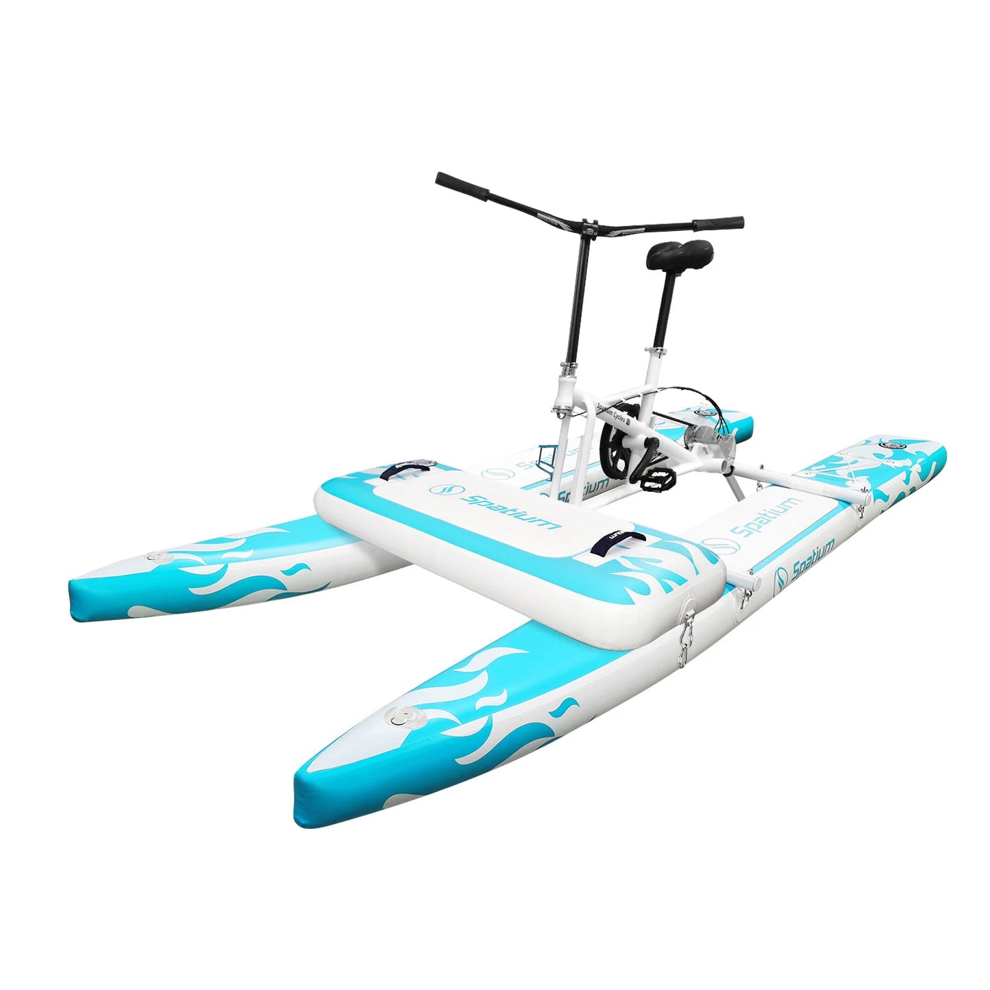 Spatium Sup Water Bike Inflatable Pedal Boat 2.0 Inflatable Pedal Kayak Water Bikes for Lake More Stable and Easy to Drive