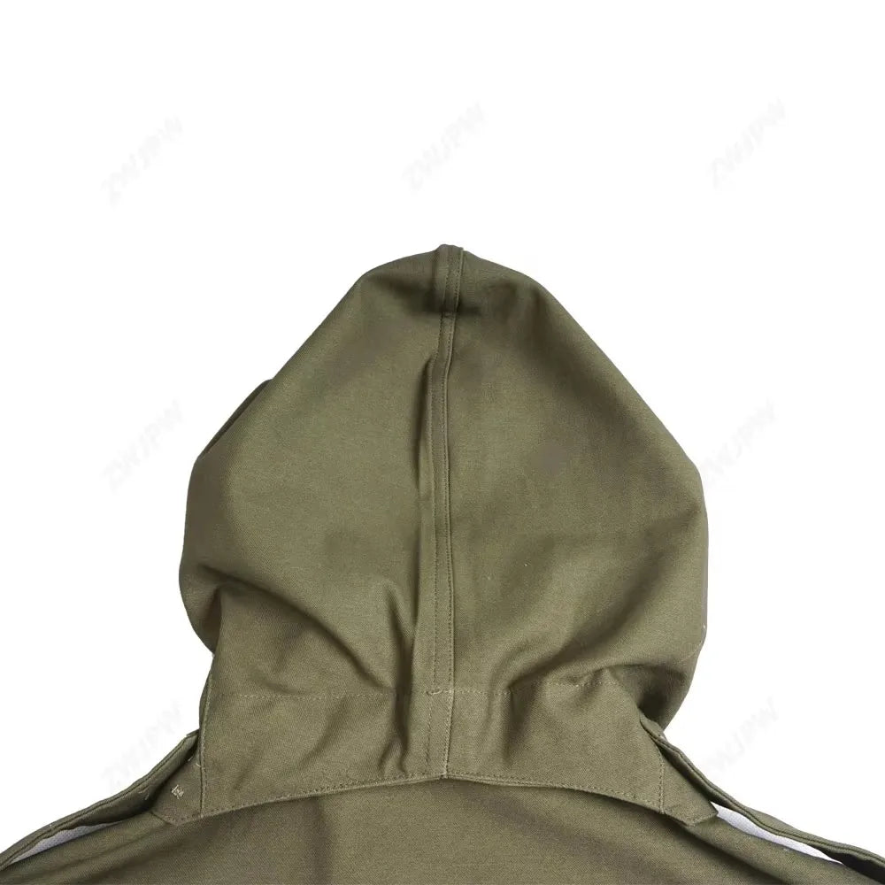 WWII Soldier Jacket M43 Windcoat Locomotive Coat American Men's Hooded Coat Retro Green Winter Uniform