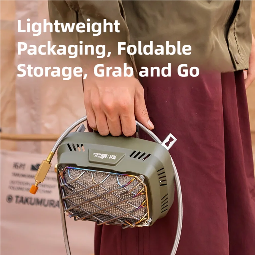 Portable Camping Heating Stove Outdoor Multifunctional Gas Range Heating Outdoor Gas Heater Travel Foot Picnic Area Winter Rain
