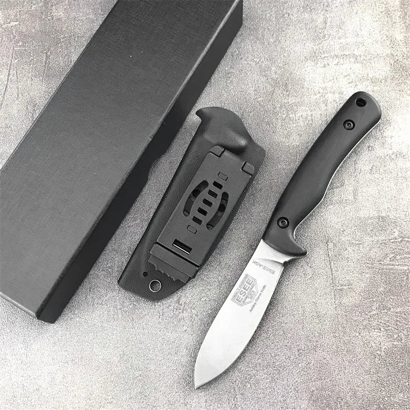 ES/EE AGK Outdoor Utility Knife with D2 Steel Blade G10 Handle Ideal for Camping Mountaineering and Tactical Defense Equipment