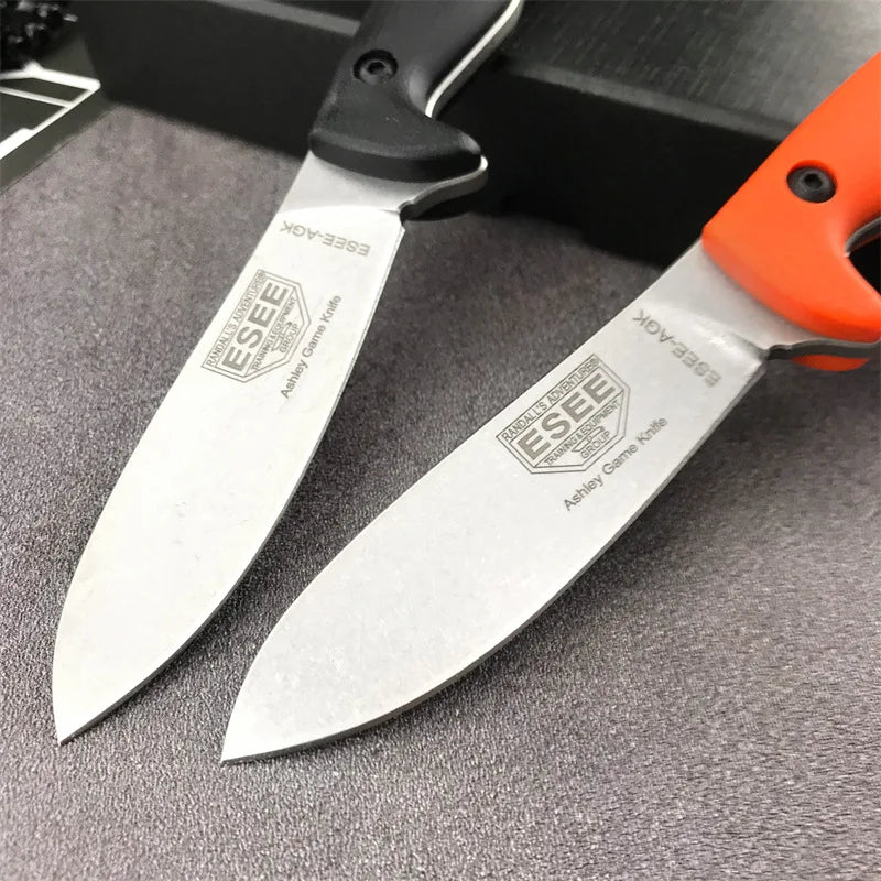 ES/EE AGK Outdoor Utility Knife with D2 Steel Blade G10 Handle Ideal for Camping Mountaineering and Tactical Defense Equipment