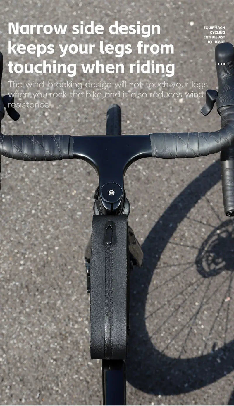 WEST BIKING Bike Top Tube Bag TPU Cycling Front Bag With Screws or Straps Waterproof MTB Road Bike Storage Bag Accessories