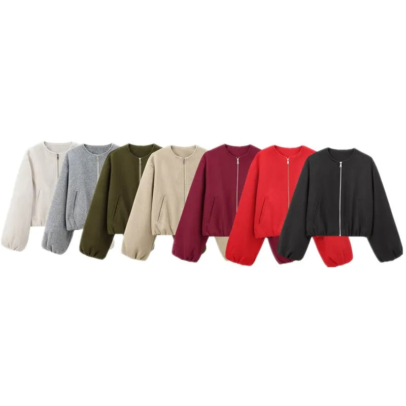 Fall 2024 Women's Loose Basic Long Sve White Jaet Versatile Outerwear New Arrival Faionable Versatile Ladies' Coat