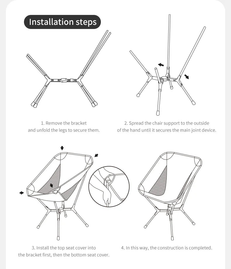 Naturehike Ultralight Folding Camping Chair Aluminum Alloy Fishing Chair 200kg Load Portable Compact Backpacking Hiking Chair