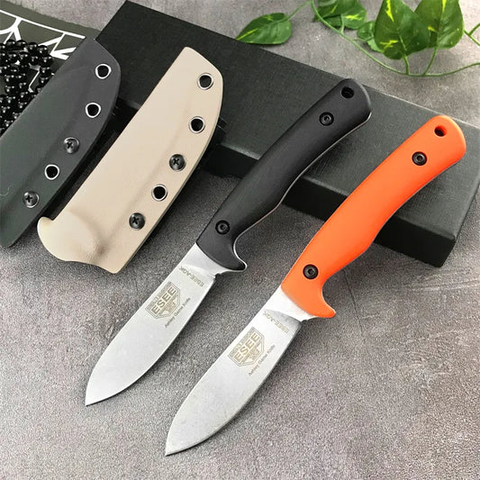 ES/EE AGK Outdoor Utility Knife with D2 Steel Blade G10 Handle Ideal for Camping Mountaineering and Tactical Defense Equipment