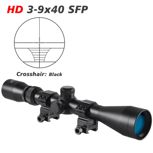 3-9X40 Hunting Deer Air Scope Wire Rangefinder Reticle Crossbow Mil Dot Reticle Scope Tactical Optical Sights