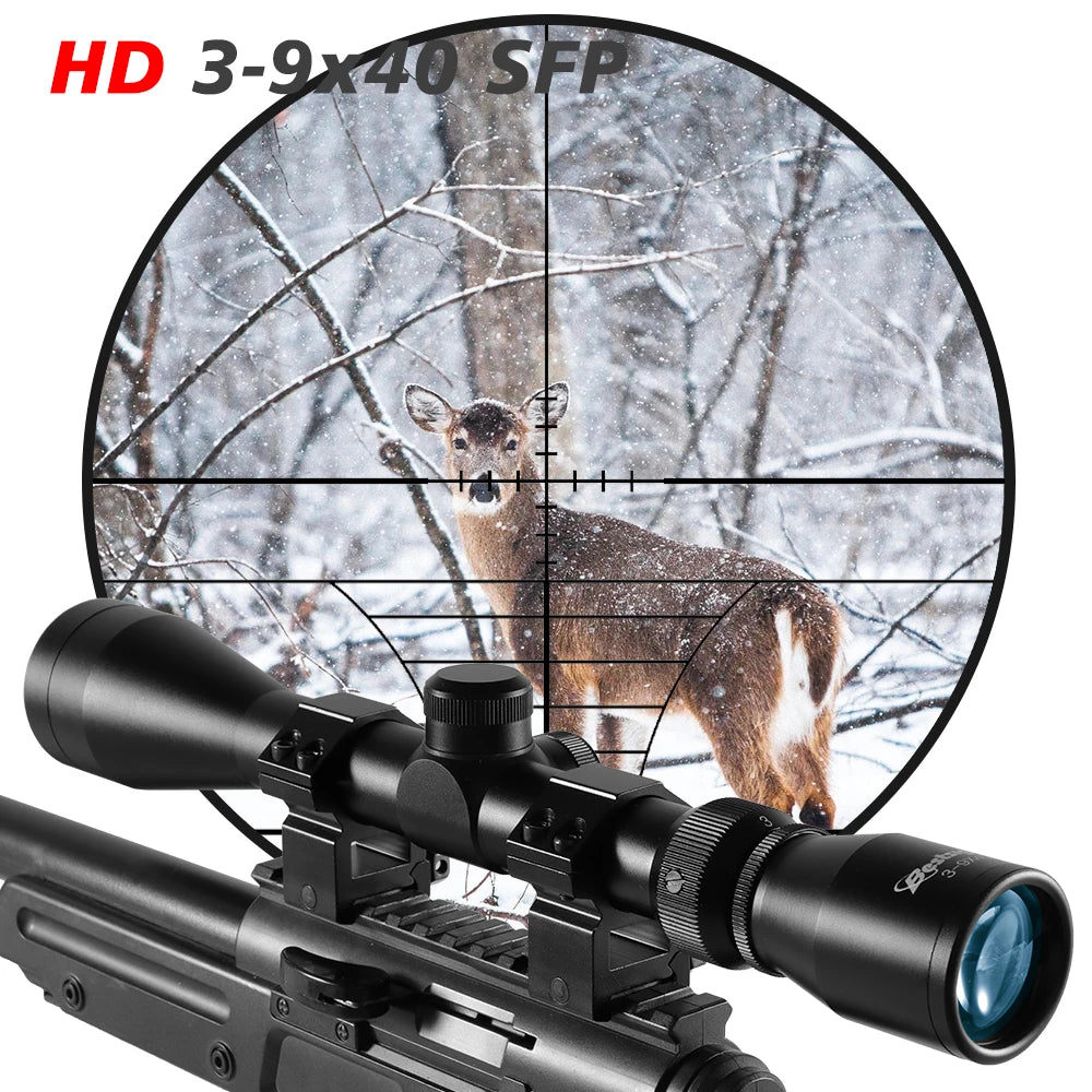 3-9X40 Hunting Deer Air Scope Wire Rangefinder Reticle Crossbow Mil Dot Reticle Scope Tactical Optical Sights