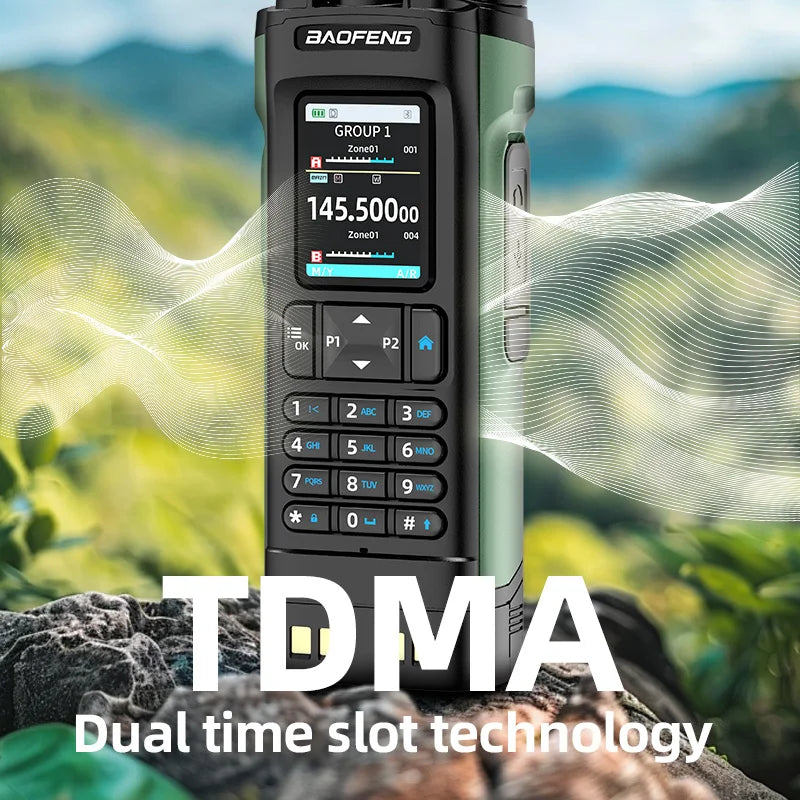New BAOFENG DM32 Walkie Talkie DMR GPS 10W Programming Multi Band Wireless Copy Frequency Type-C DM-32UV Ham 2 Way Ra