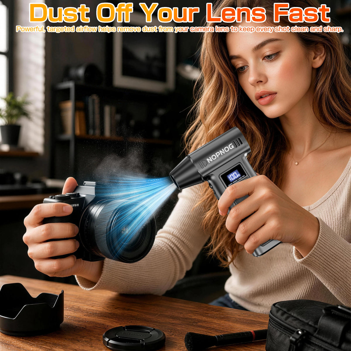 Turbo Fan Violent Jet Blower Cleaning Tools Car Vacuum Cleaner Summer Universal Hair Dryer Electric Air Duster Auto Dust Collector for Car Home Computer Keyboard Camera Outdoors Fan