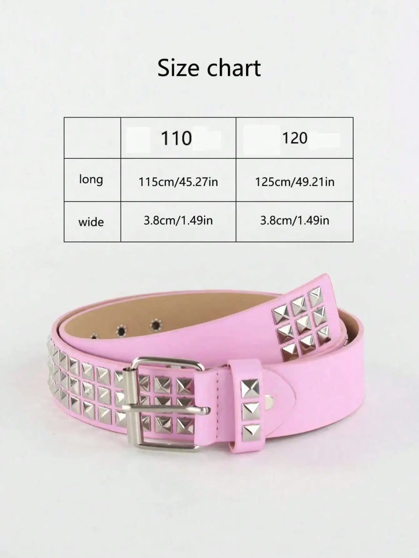 Solid Color Punk Rhinestone Studded Leather Belt, Suitable For Teens, Casual Outdoor, Athletic, Vacations, Graduation Gifts, Birthday, Daily Wear