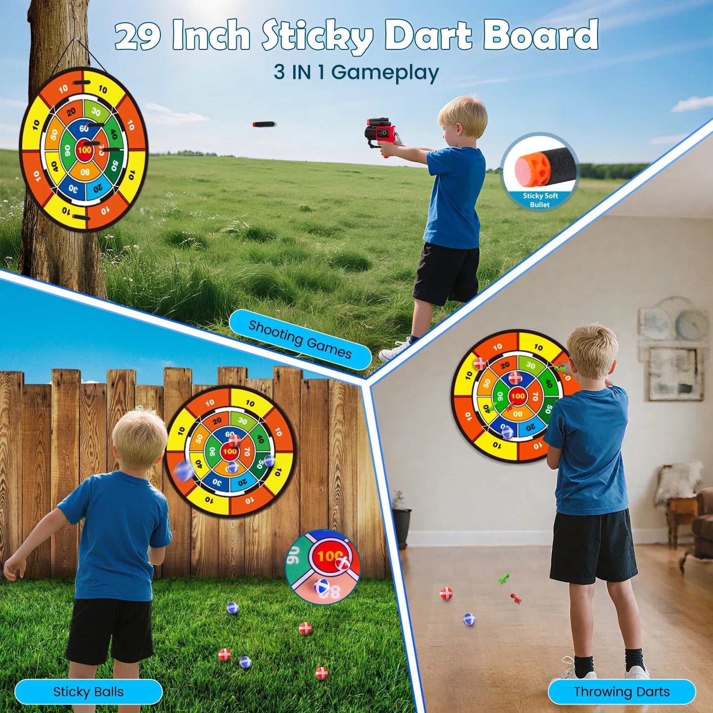 VATOS Night-Light Bow Arrow Guns Toy For Kids Archery Stand Target Board Indoor Outdoor Game Toys Boys Girls
