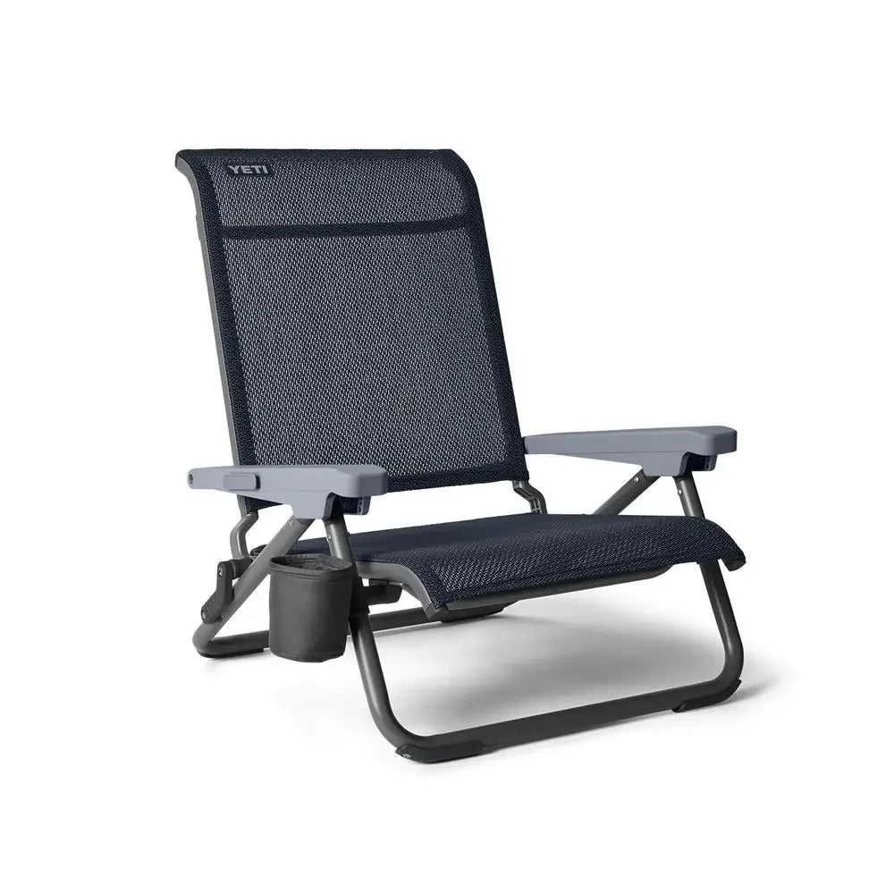 Hondo Reclining Beach Chair, Breathable, UVResistant, and Supports up to 350 lbs, Navy