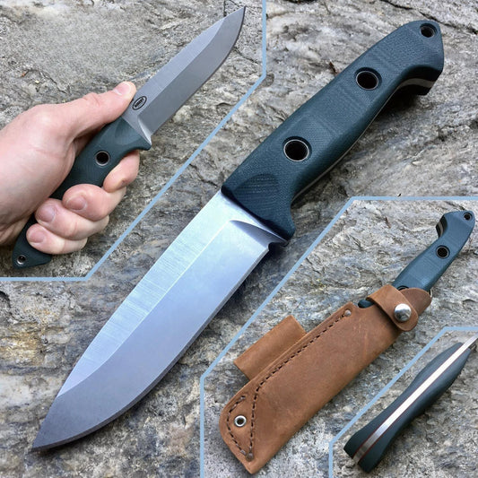 BM Sibert Bushcraft Knife 162 Fixed Knife S30V Satin Blade G10 Handles Tactical Outdoor Camping Hunting Self Defense Knives