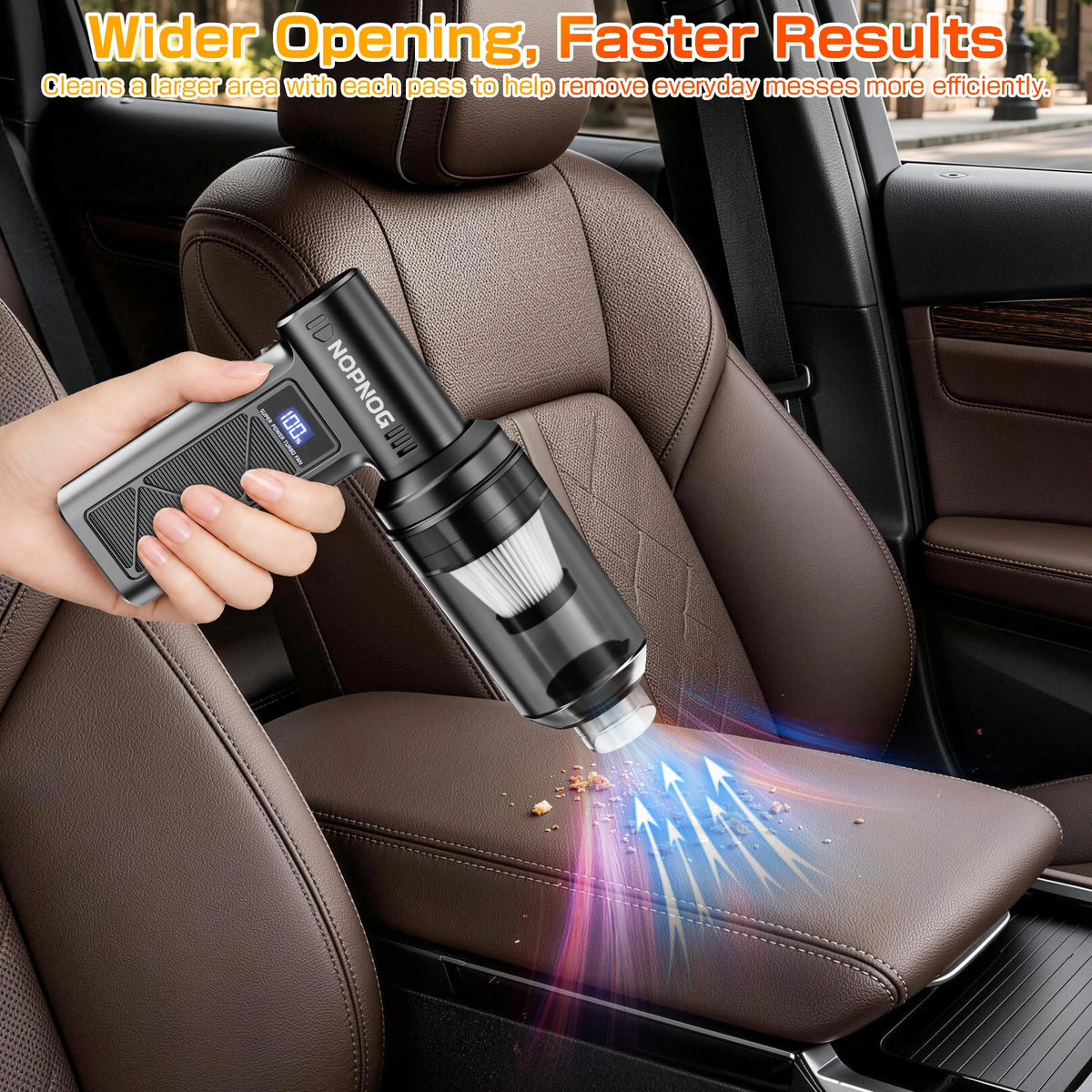 Turbo Fan Violent Jet Blower Cleaning Tools Car Vacuum Cleaner Summer Universal Hair Dryer Electric Air Duster Auto Dust Collector for Car Home Computer Keyboard Camera Outdoors Fan