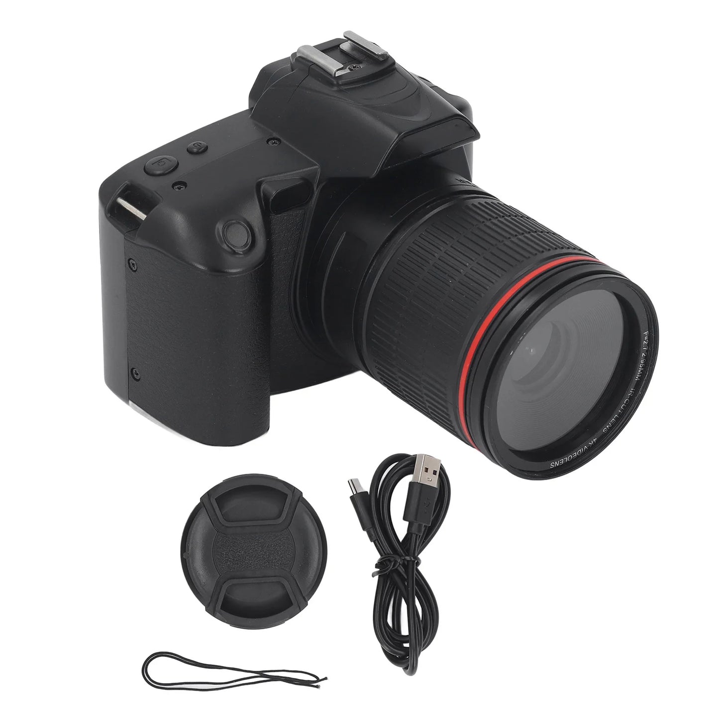 Digital Camera 3 Inch IPS Screen 4K 64MP 16x Digital Zoom Night Vision Wireless Dual Cameras Camcorder with Memory Card