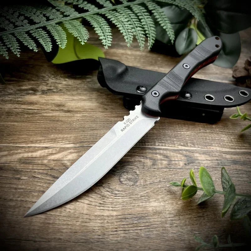 TOPS Daily Carry Pocket Knife High Hardness Straight Knife D2 Steel G10 Handle Outdoor Camping Portable EDC Hunting Knife