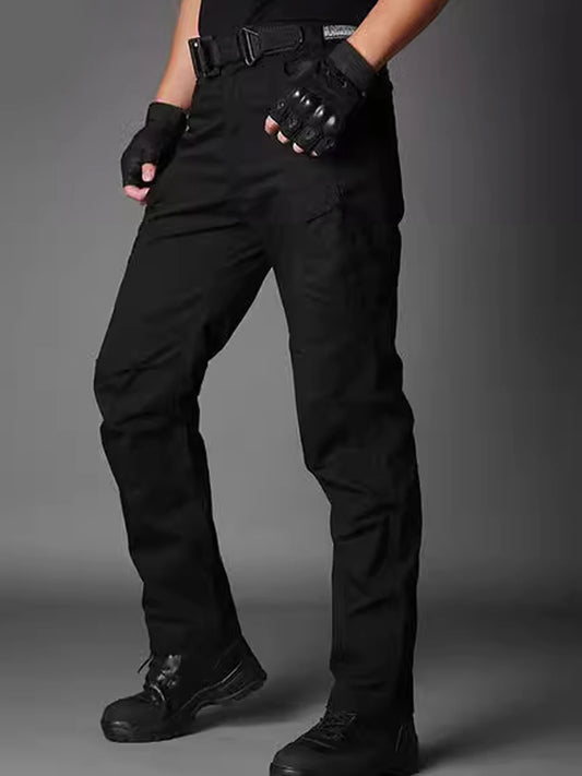 New Men's Tactical Work Pants Outdoor Waterproof Cargo Trousers Casual Multi-pocket Wear-Resistant Outdoor Training Trousers