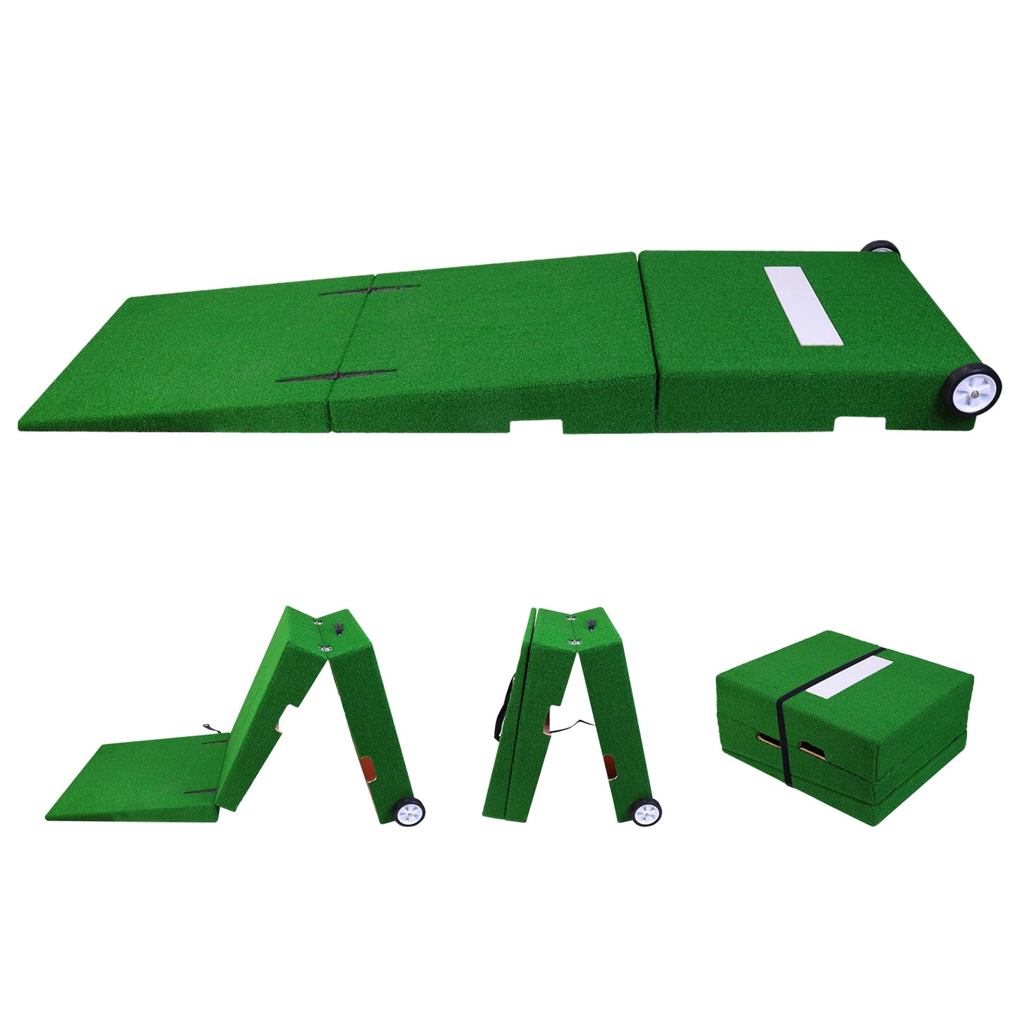 88x28x6 Inch Foldable Pitching Mound with Carry Handle Baseball Pitchers Mound for Practice Softball Youth Backyard Training