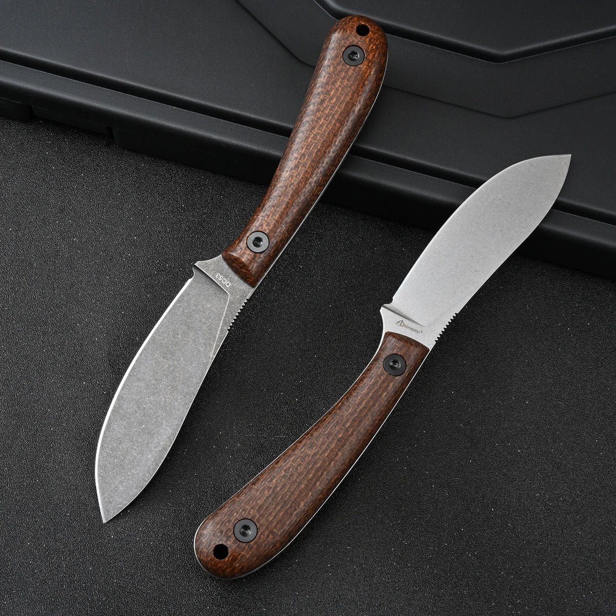 SDOKEDC Knives DC53 Steel EDC Utility Knife Micarta Handle With Kydex Sheath Portable Hand Tool For Men EDC Outdoor Camping