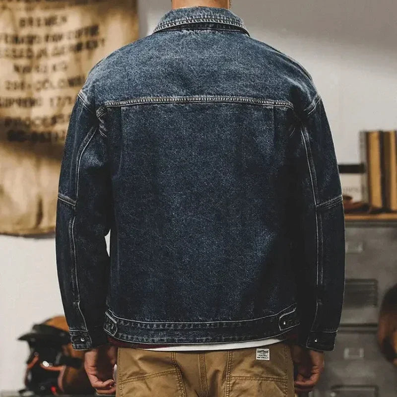 Winter 2025 Loose Cowboy Coat for Men Trendy Washed Low Price Y2k New In Casual Denim Jackets Man Korean Popular Clothes Lxury