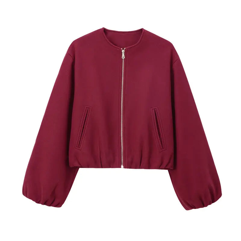 Fall 2024 Women's Loose Basic Long Sve White Jaet Versatile Outerwear New Arrival Faionable Versatile Ladies' Coat