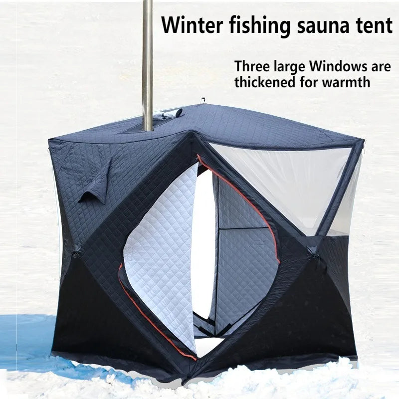 Portable Ice Fishing Shelter Easy Set-up Winter Fishing Tent Ice Fishing Tent Waterproof & Windproof Winter Fishings Shelter 텐트