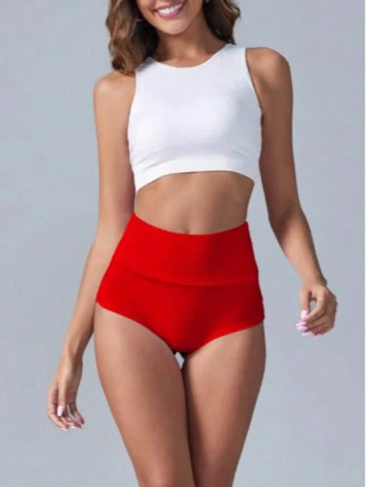 Women's High Waist Yoga Shorts with Pockets, Booty Lifting Workout Leggings, Athletic Compression Sport Shorts