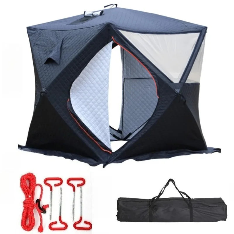 Portable Ice Fishing Shelter Easy Set-up Winter Fishing Tent Ice Fishing Tent Waterproof & Windproof Winter Fishings Shelter 텐트