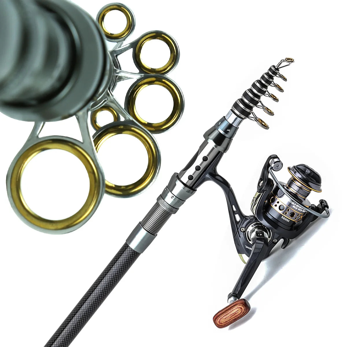 Carbon Telescopic Luya Rod Full Set Long-Throw Sea Fishing Gear with Fishing Box - Complete Fishing Rod Set for Ocean Fishing