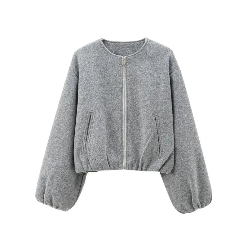 Fall 2024 Women's Loose Basic Long Sve White Jaet Versatile Outerwear New Arrival Faionable Versatile Ladies' Coat