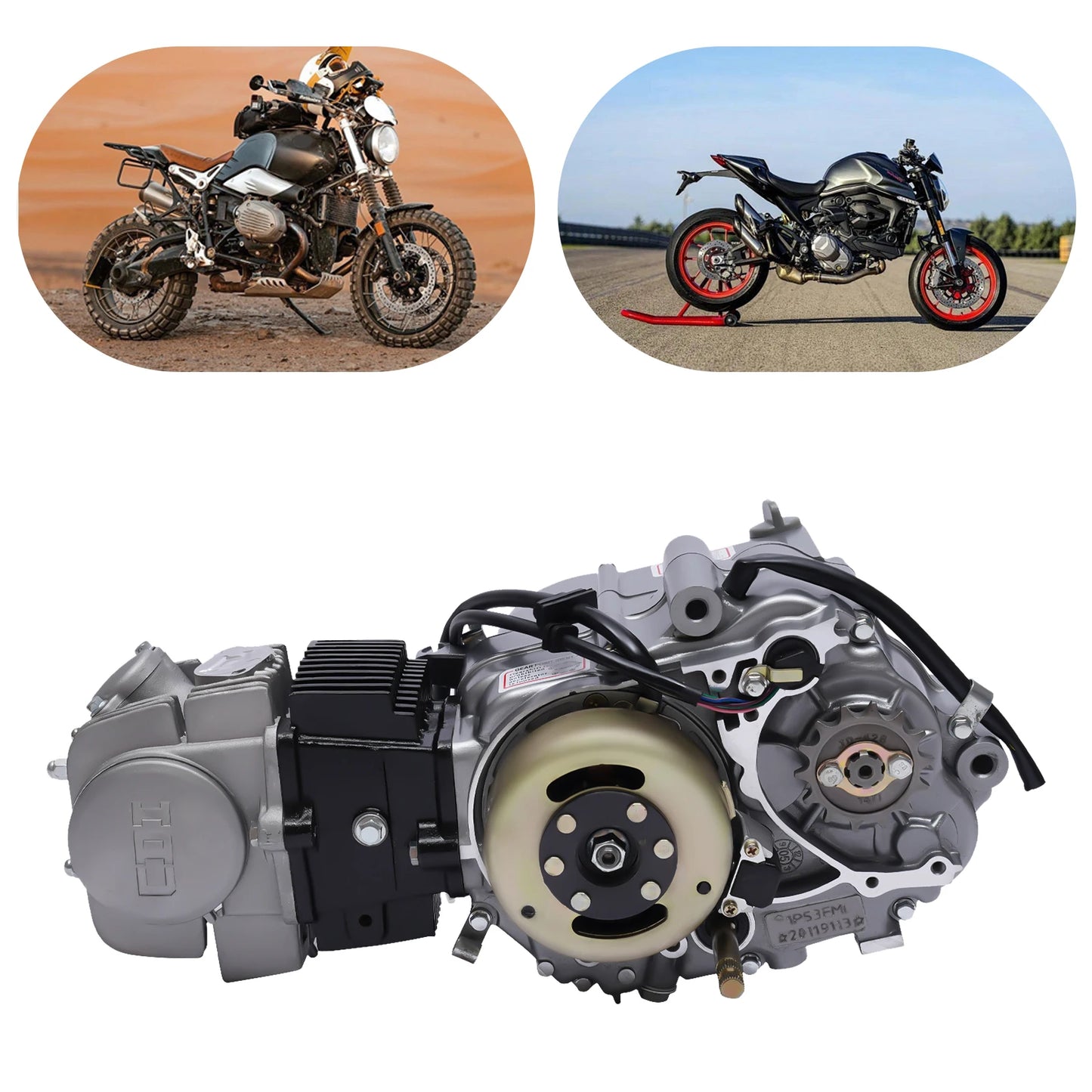 125CC 4-stroke Engine Motor Dirt Bike Engine Kit Aluminum Alloy Motor With CDI Ignition  for CRF50 / CRF70 / XR50 / XR70 / Z50R