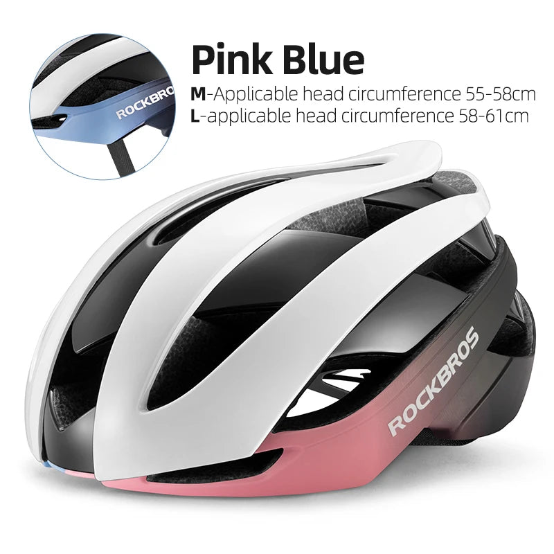 ROCKBROS Lightweight Cycling Helmet High Strength Head Protection Safety Helmet Breathable Streamlined Integrated Cycling Helmet