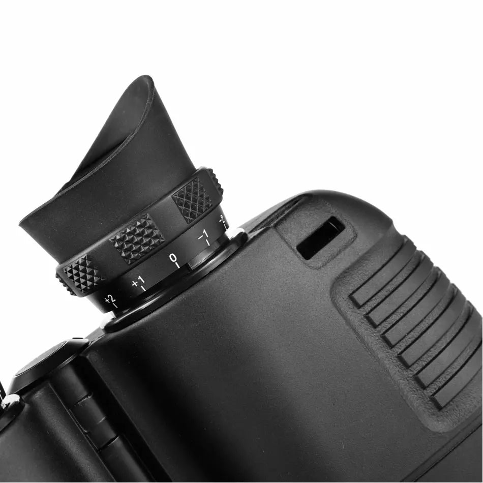 Boshile 7x50 Binoculars Powerful Marine Telescope With Compass Rangefinder Waterproof BAK4 Prism FMC Lens For Navigation Hunting