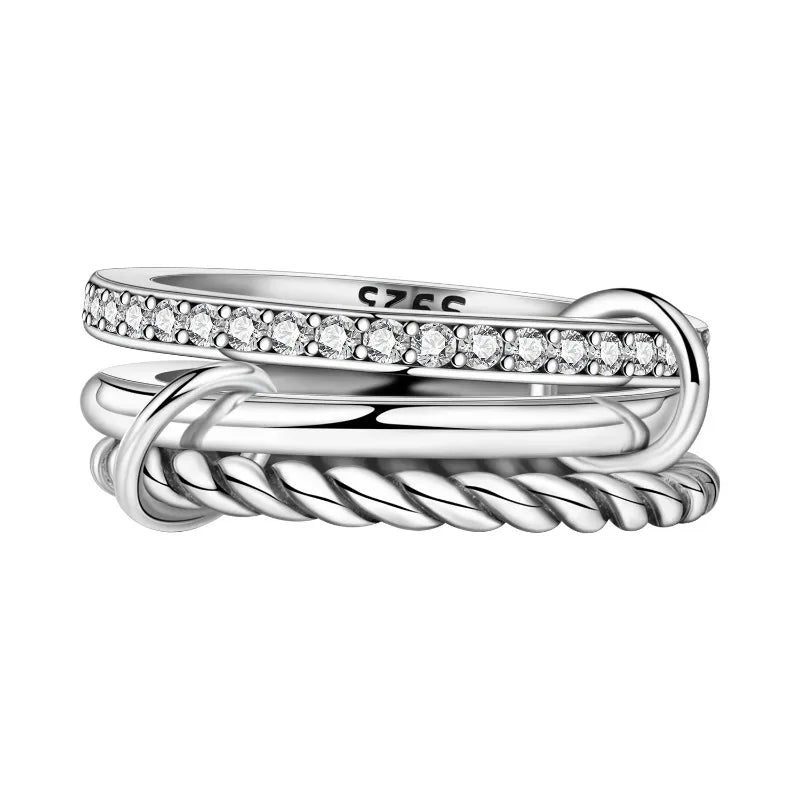 Anillo Cerrado de Plata de Ley S925 (Diseño Sencillo) – Joyería para Mujer, Original para Dedo