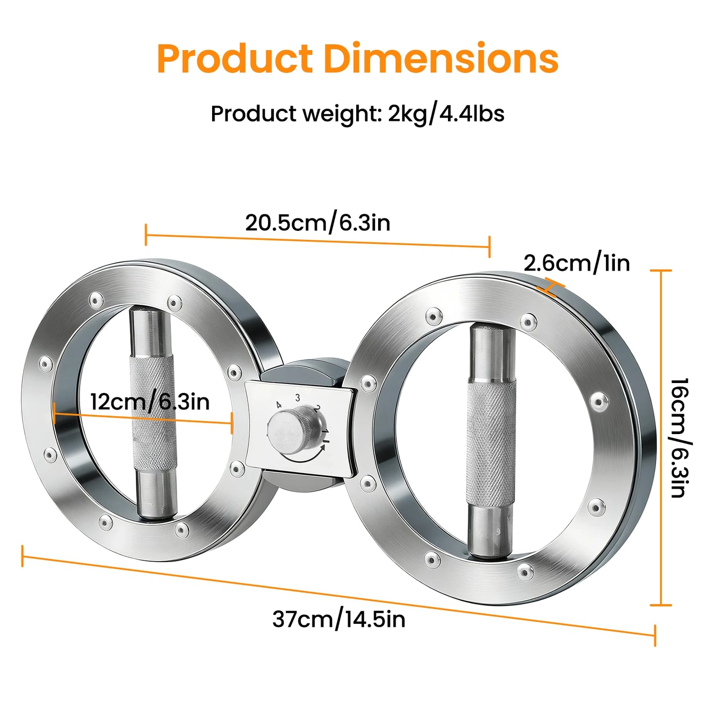 Rotator Machine Multifunctional Grip Strength Trainer 8 to 15 Pounds Adjustable Forearm Exerciser