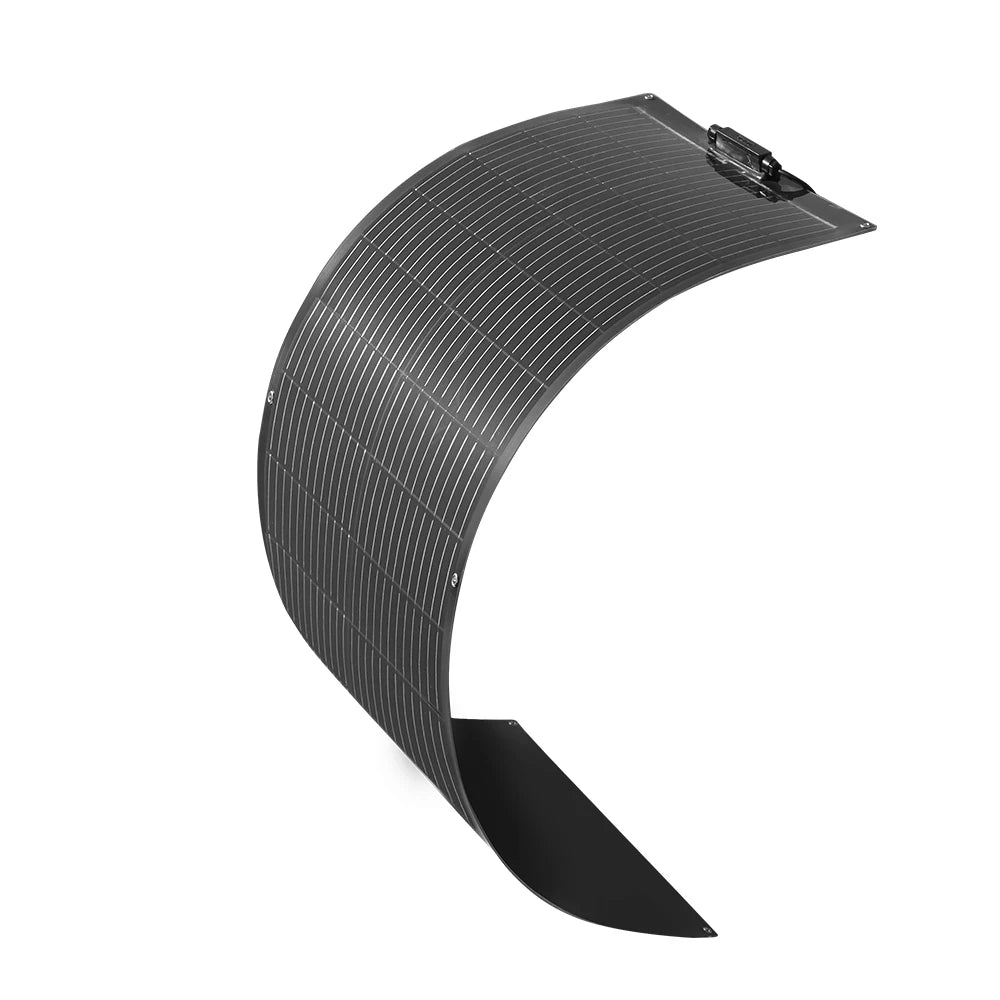 Portable Flexible Solar Panel 100W 16.5V Mono Cell for RV Camping Home Boat Curve Surface Durable Bendable 12V Solar Battery
