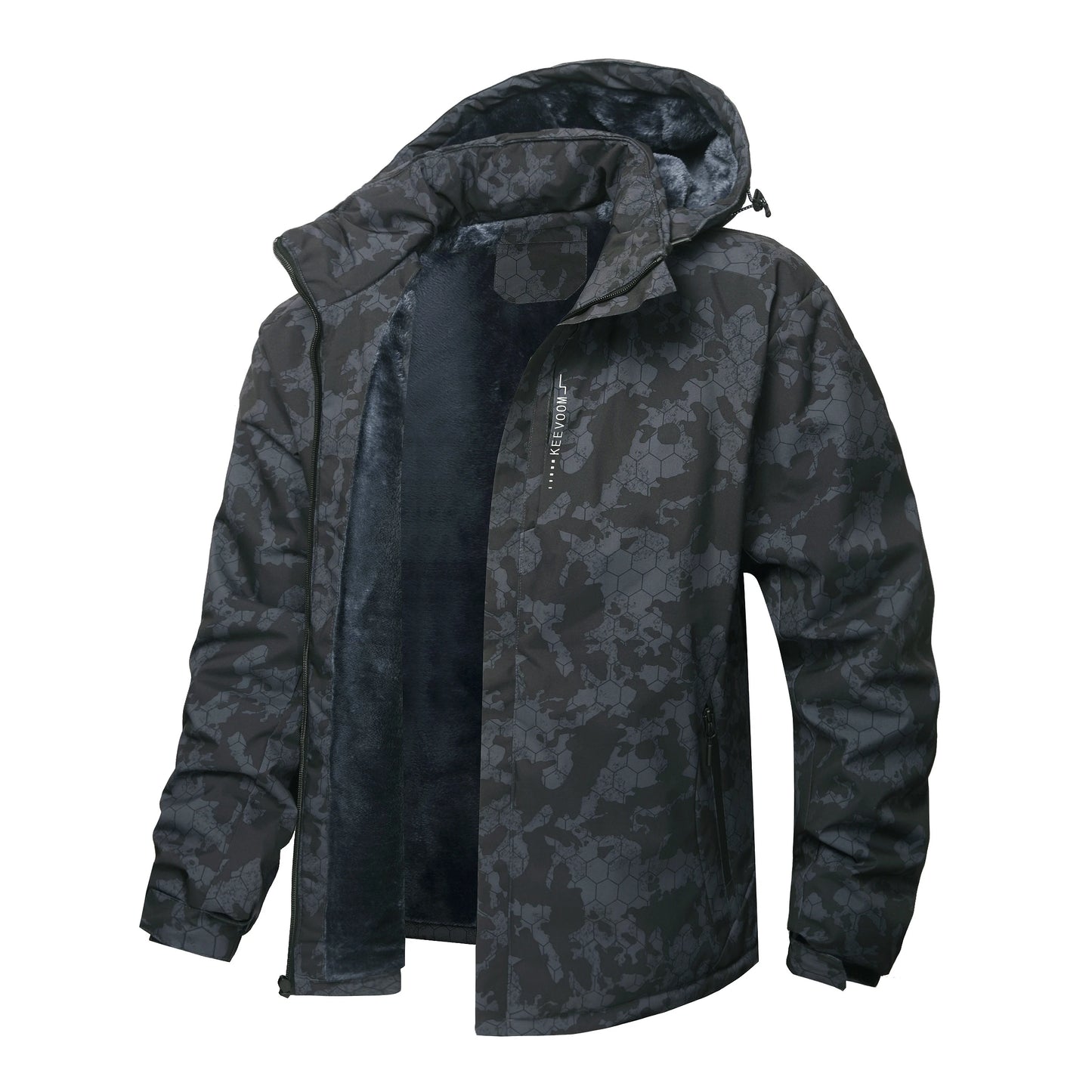 Men's Mountaineering Waterproof Snow Jacket Winter Windproof Coat Hooded Parka Outdoor Exploration Equipment cotton-padded jacke