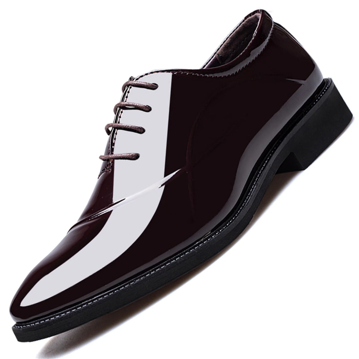 Men's Dress Shoes Classic Modern Formal Business Oxford Shoe X Stripe Comfortable Tuxedo Casual Lace-up Formal Shoes