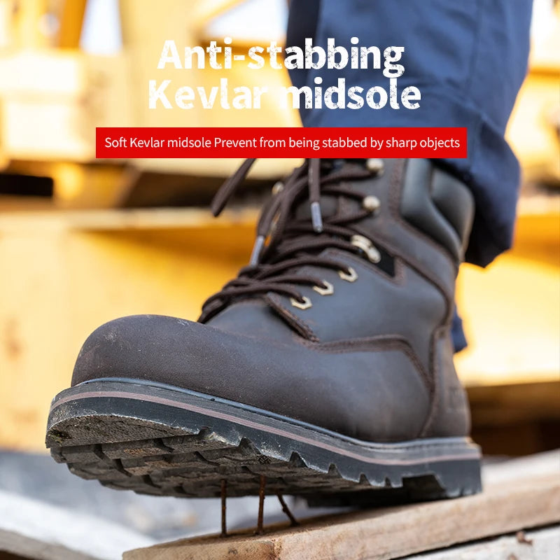 Lightweight Breathable Industrial Construction Sneakers Protective Shoes for Comfortable Work at Construction Site